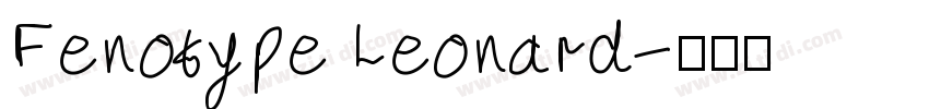 Fenotype Leonard字体转换